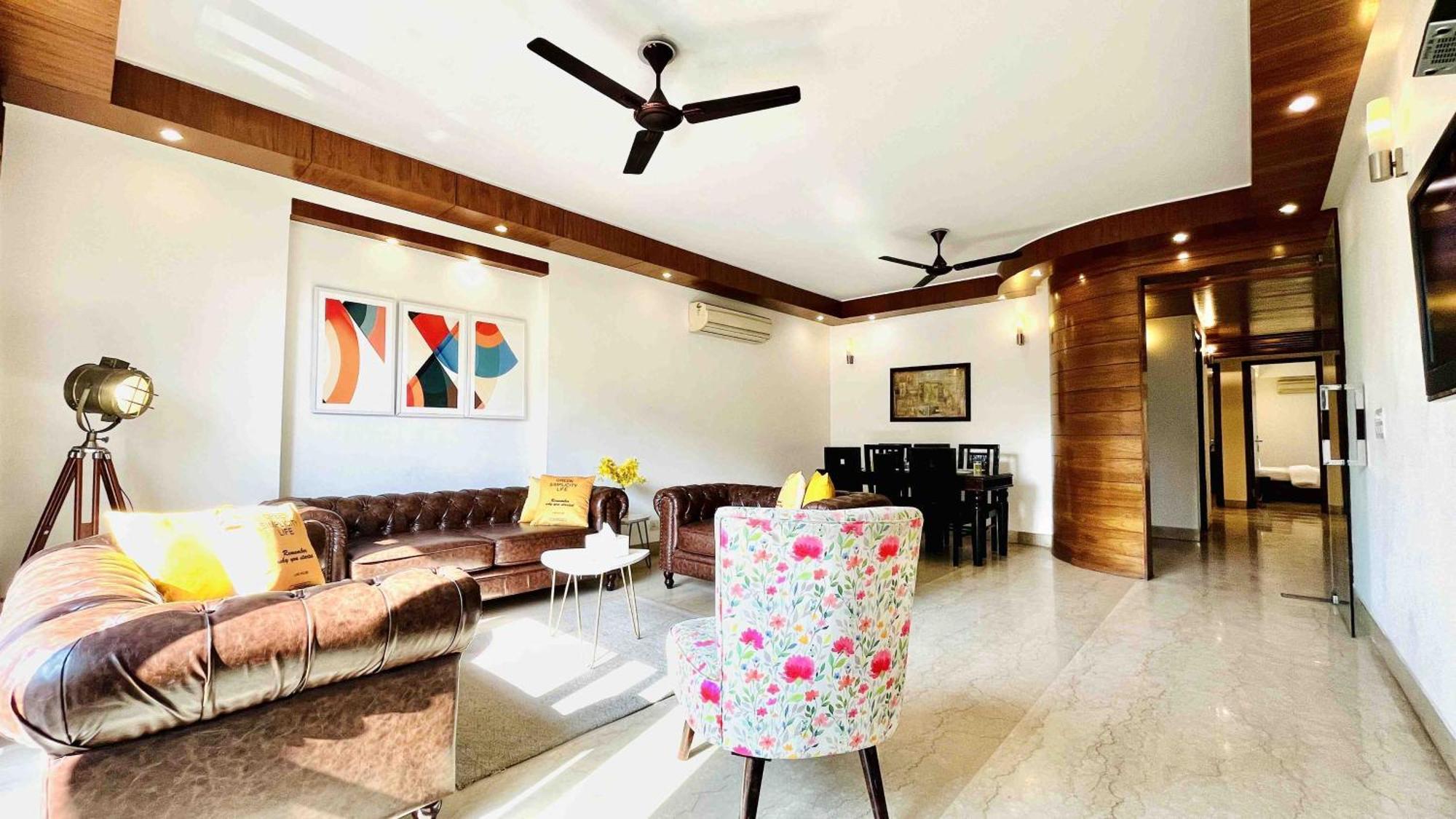 Olive Service Apartments - Greater Kailash Neu-Delhi Zimmer foto